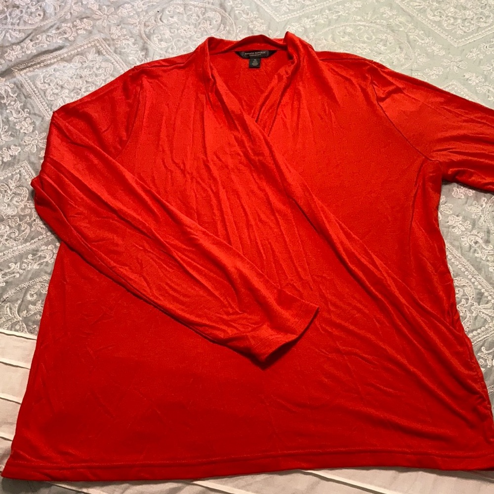 Banana republic wrap shirt